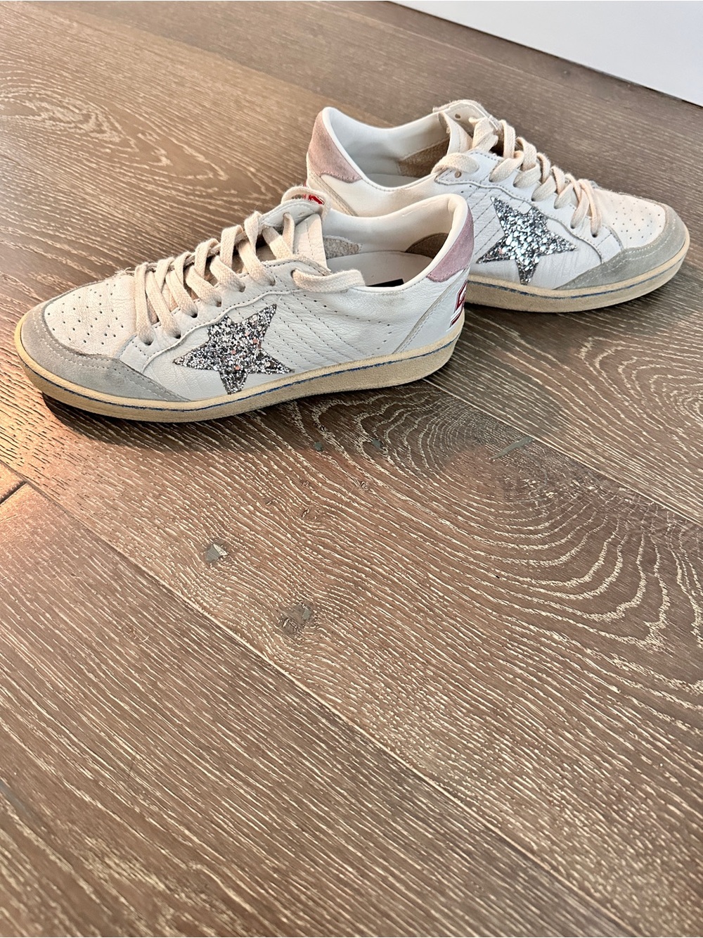 Golden Goose BALL STAR Sneakers with Silver Star